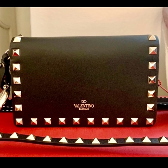 Valentino Garavani Handbags - SOLD Valentino Garavani Rockstud Leather Crossbody